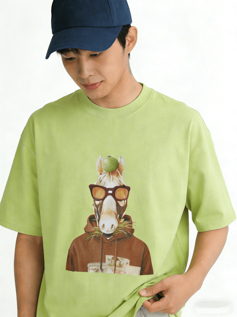 Ortem Horse Print Oversized T-shirt - Metro Singapore Departmental Store - Celebrating 69 Years in SG