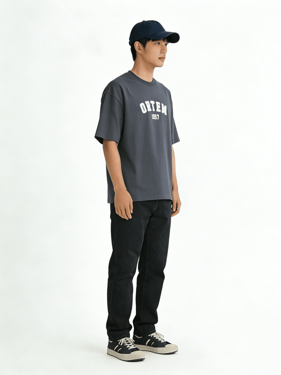 Ortem Logo Patch Oversized T-Shirt - Metro Singapore Departmental Store - Celebrating 69 Years in SG