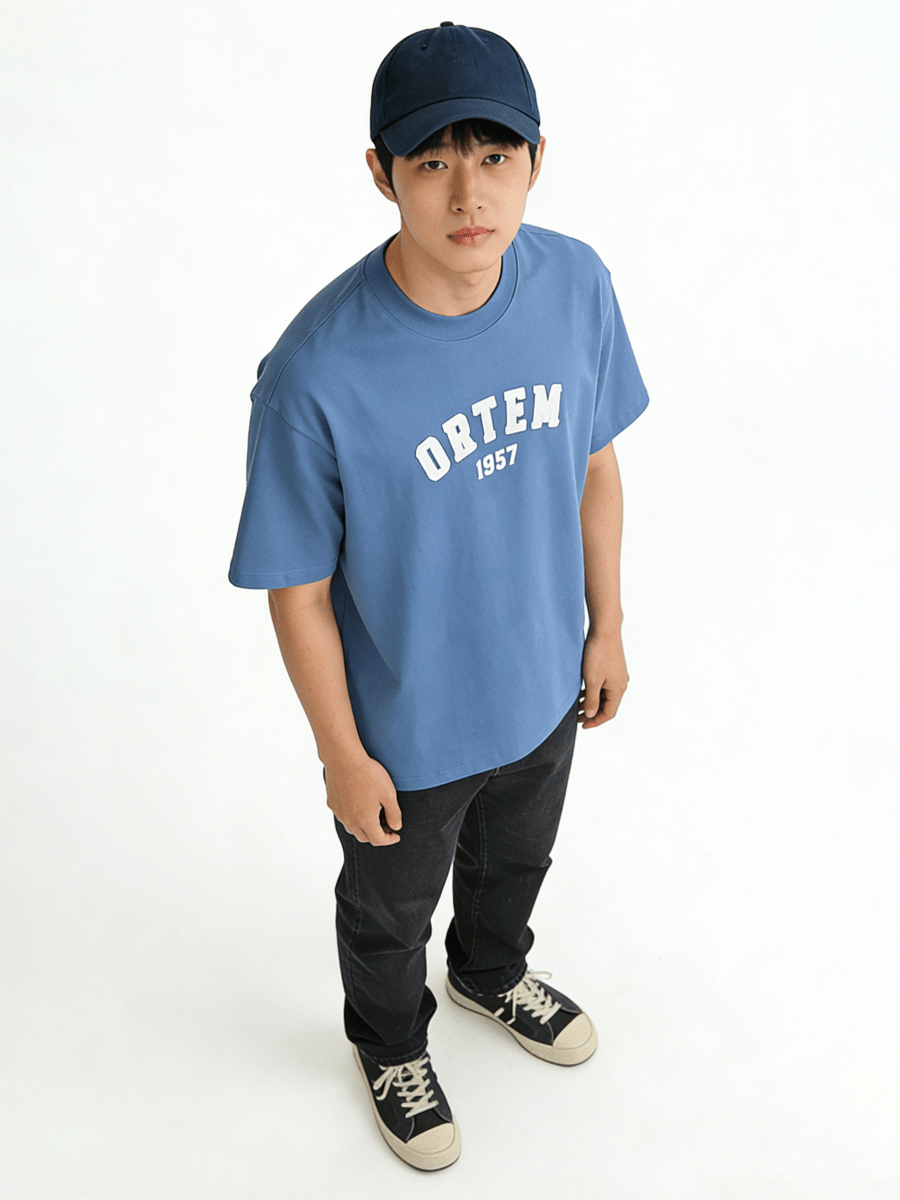 Ortem Logo Patch Oversized T-Shirt - Metro Singapore Departmental Store - Celebrating 69 Years in SG