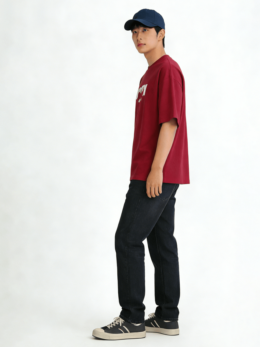 Ortem Logo Print Oversized T-shirt - Metro Singapore Departmental Store - Celebrating 69 Years in SG