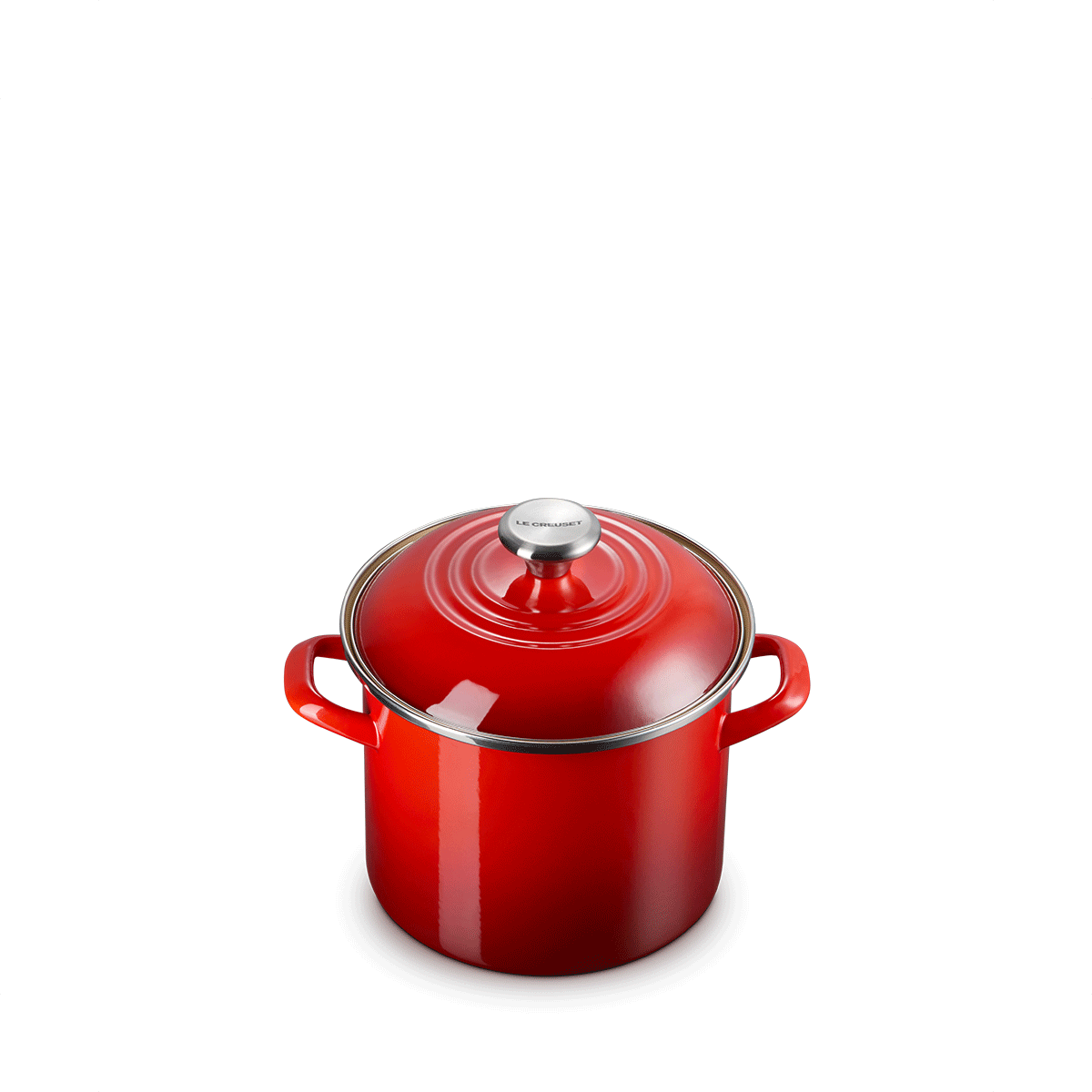 Le Creuset EOS 5.7L Stockpot SS Knob Cerise