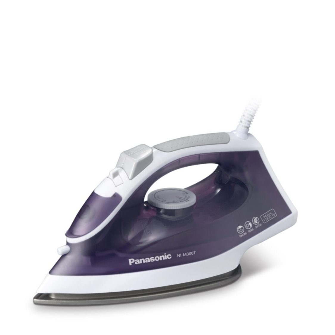 Panasonic Electric Steam Iron 1800W - Violet (NI - M300TVSH) - Metro Singapore Departmental Store - Celebrating 69 Years in SG
