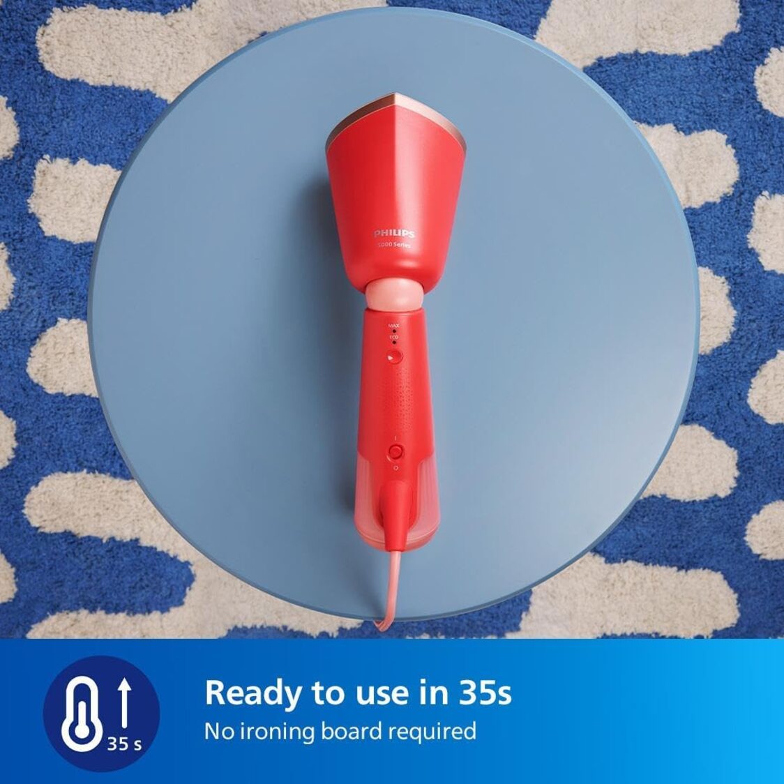 Philips 5000 Series Handheld Steamer - Red (STH5020/40) - Metro Singapore Departmental Store - Celebrating 69 Years in SG