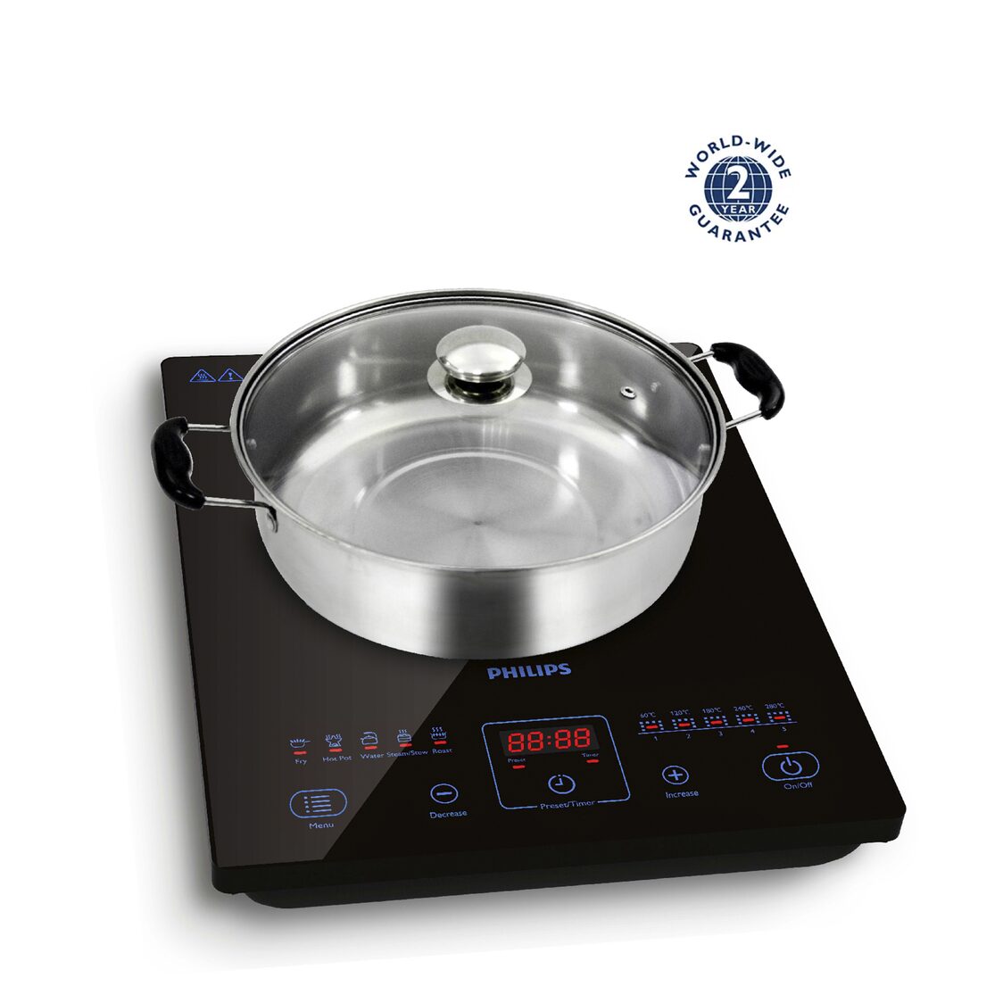 Philips Daily Collection Sensor Touch Induction Cooker 2100W (HD4911/62) - Metro Singapore Departmental Store - Celebrating 69 Years in SG
