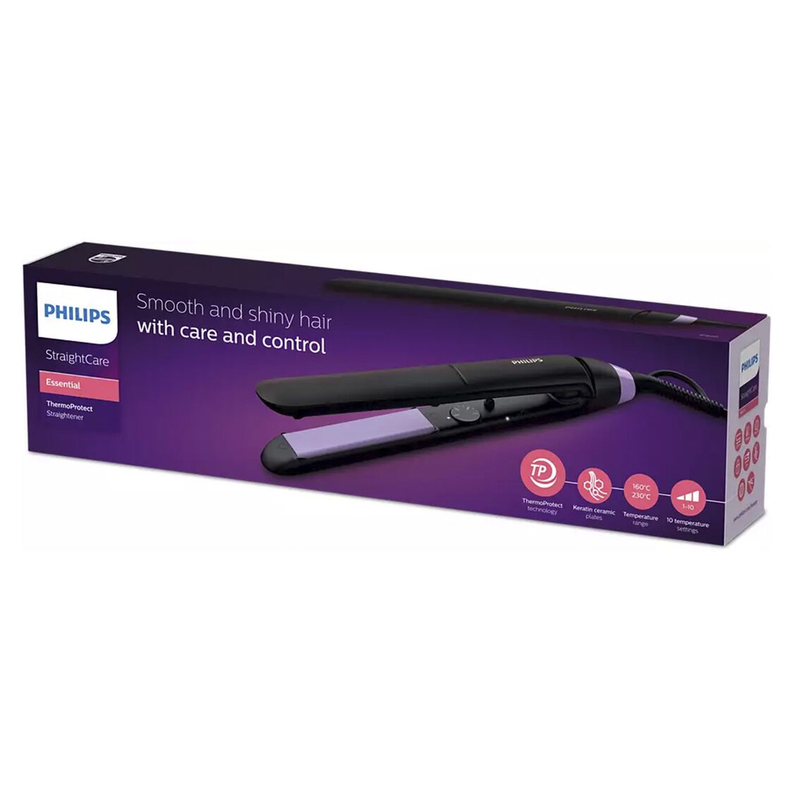 Philips StraightCare Essential ThermoProtect Straightener 230°C (BHS377/00) - Metro Singapore Departmental Store - Celebrating 69 Years in SG