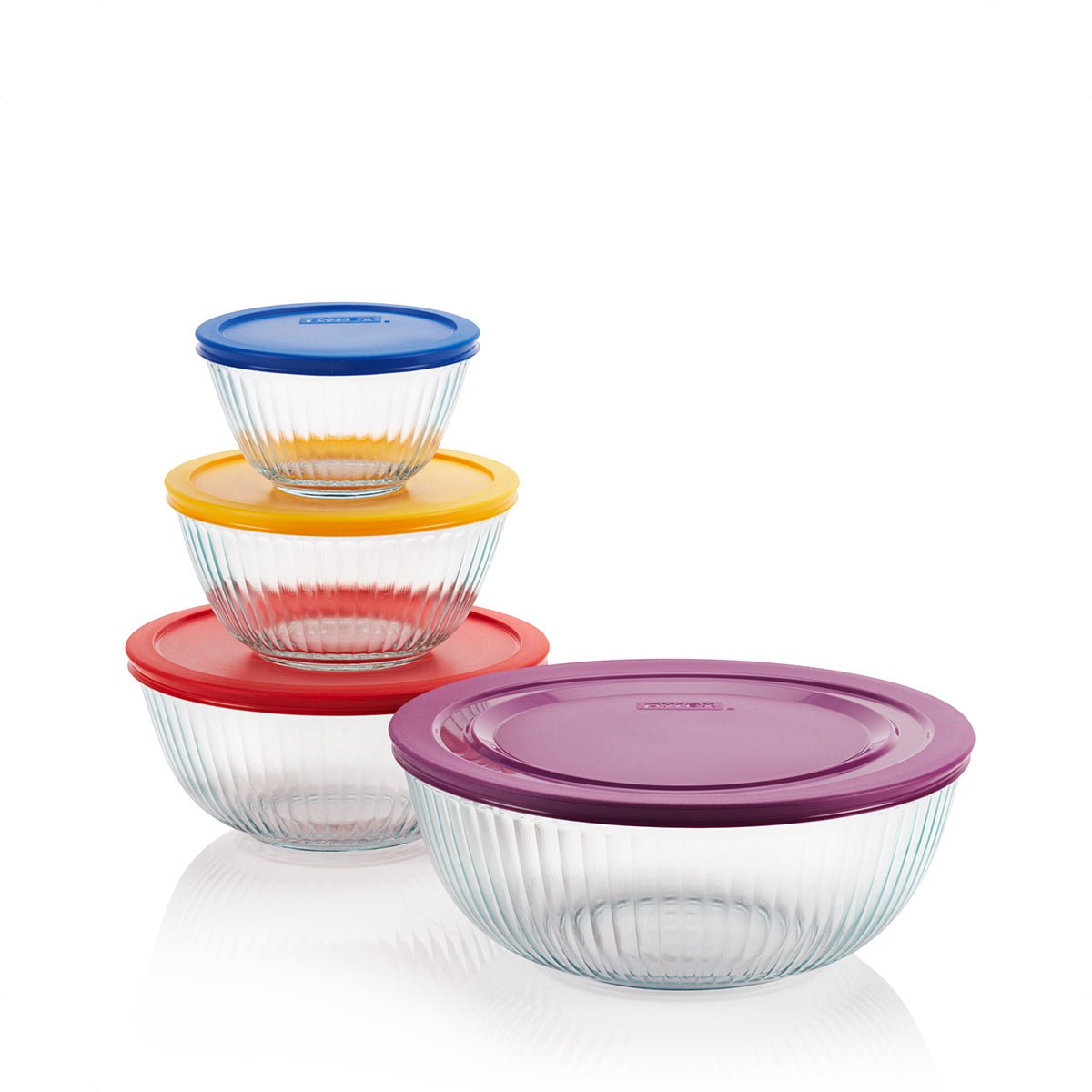 Pyrex 8pc Sculpted Mixing Bowl Set Dsst (1112377) - Metro Singapore Departmental Store - Celebrating 69 Years in SG