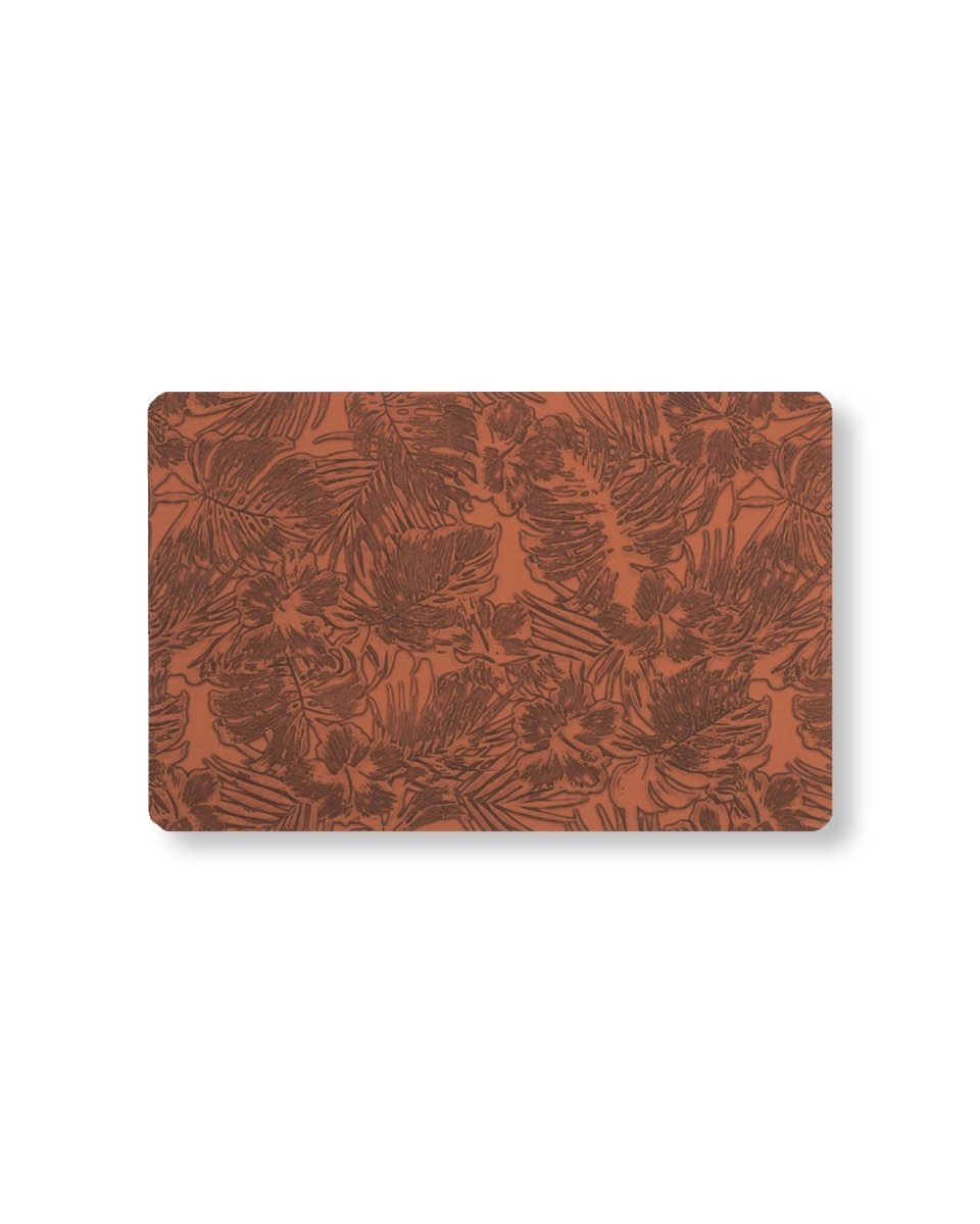 Rapee BARS Embossed PU Placemat – Monstera Leaf Design – 30 x 45 cm – Red - Metro Singapore Departmental Store - Celebrating 69 Years in SG