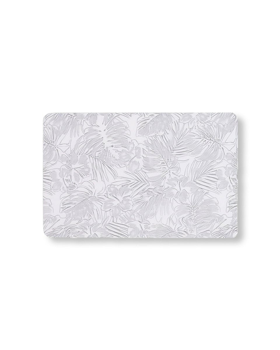 Rapee BARS Embossed PU Placemat – Monstera Leaf Design – 30 x 45 cm – White - Metro Singapore Departmental Store - Celebrating 69 Years in SG
