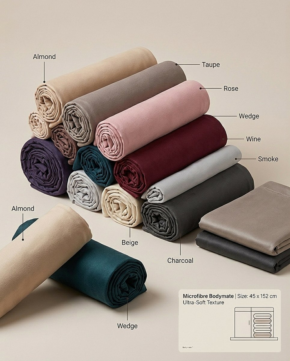 Rapee BodyMate™ Cover | Microfibre Cover - 45 x 152 cm, Charcoal - Metro Singapore Departmental Store - Celebrating 69 Years in SG