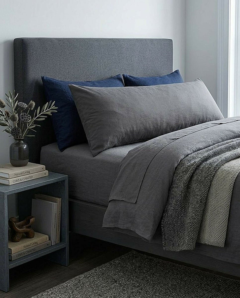 Rapee BodyMate™ Set Pack | Microfibre Cover with Pillow - 45 x 152 cm, Charcoal - Metro Singapore Departmental Store - Celebrating 69 Years in SG