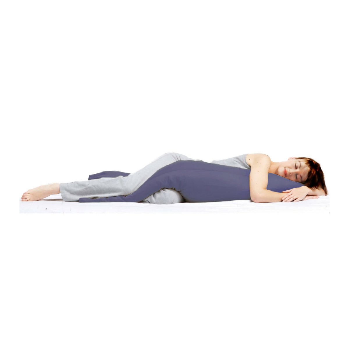 Rapee BodyMate™ Set Pack | Microfibre Cover with Pillow - 45 x 152 cm, Smoke - Metro Singapore Departmental Store - Celebrating 69 Years in SG