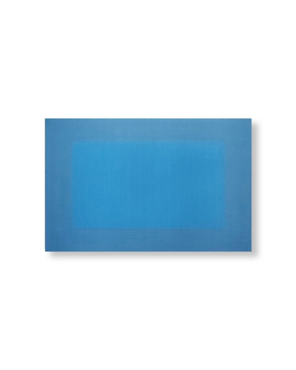 Rapee Border Woven Texilene Placemat – Tone on Tone Border Design – 35 x 47 cm – Aqua - Metro Singapore Departmental Store - Celebrating 69 Years in SG