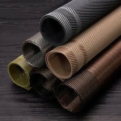 Rapee Cornice Woven Texilene Placemat – Tone on Tone Double Border Design – 30 x 45 cm – Black - Metro Singapore Departmental Store - Celebrating 69 Years in SG