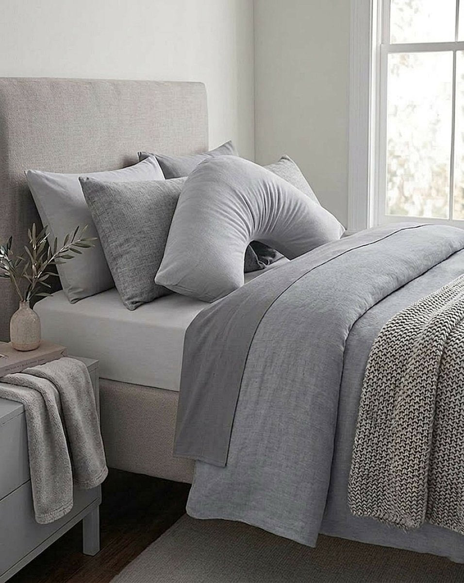 Rapee Cuddle U™ Signature Microfibre Pillow Cover – 75 x 75 cm – Light Grey - Metro Singapore Departmental Store - Celebrating 69 Years in SG