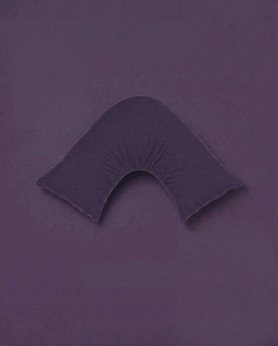 Rapee Cuddle U™ V-Shape Pillow & Microfibre Cover Set – 75 x 75 cm – Smoke Purple - Metro Singapore Departmental Store - Celebrating 69 Years in SG