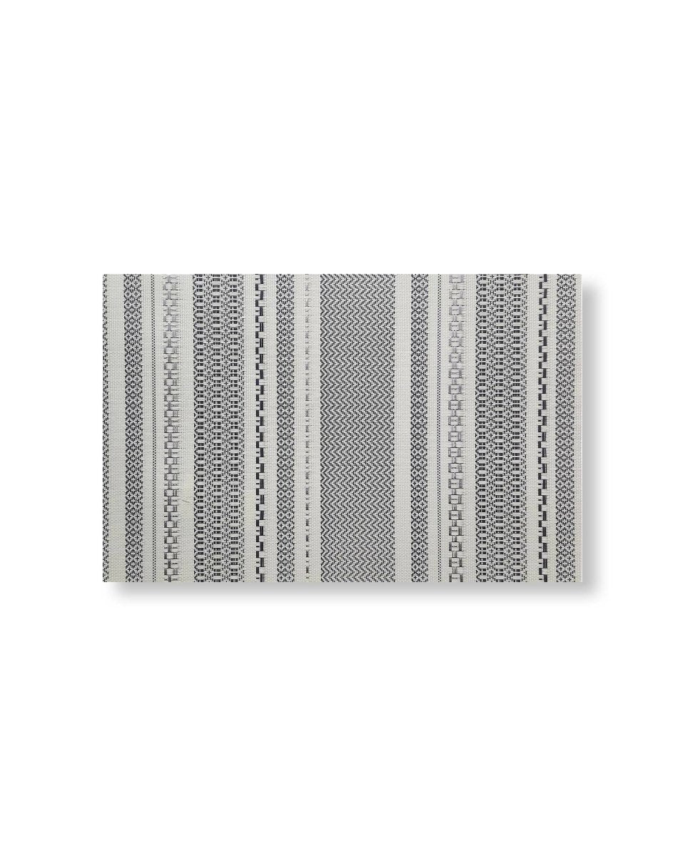 Rapee Fineline Woven Texilene Placemat – Geometric Design – 30 x 45 cm – Black - Metro Singapore Departmental Store - Celebrating 69 Years in SG