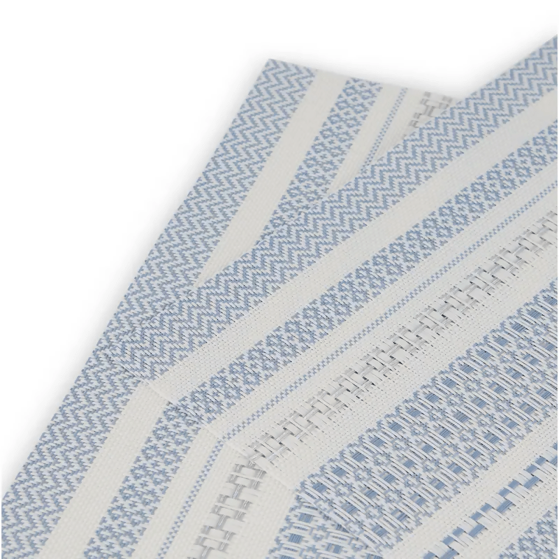 Rapee Fineline Woven Texilene Placemat – Geometric Design – 30 x 45 cm – Blue - Metro Singapore Departmental Store - Celebrating 69 Years in SG