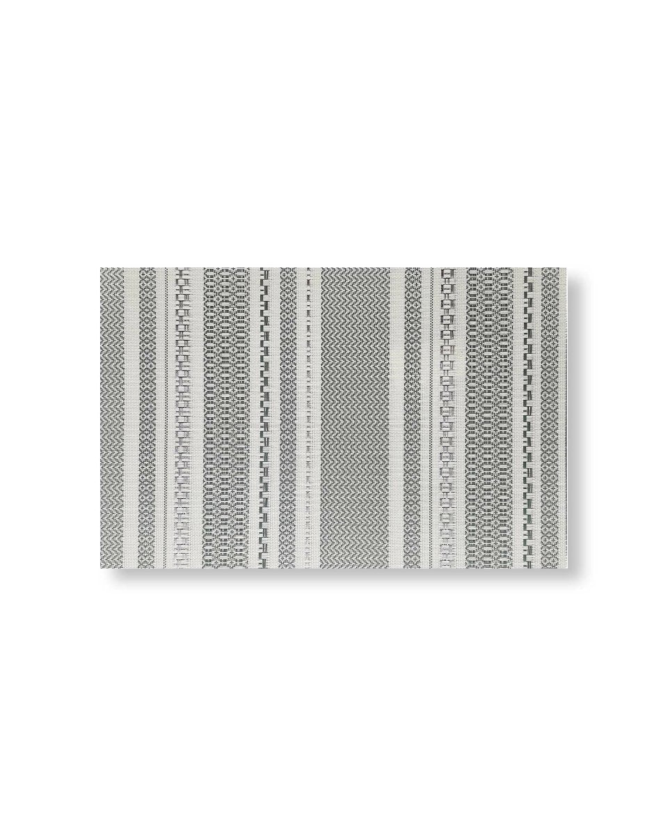 Rapee Fineline Woven Texilene Placemat – Geometric Design – 30 x 45 cm – Grey - Metro Singapore Departmental Store - Celebrating 69 Years in SG
