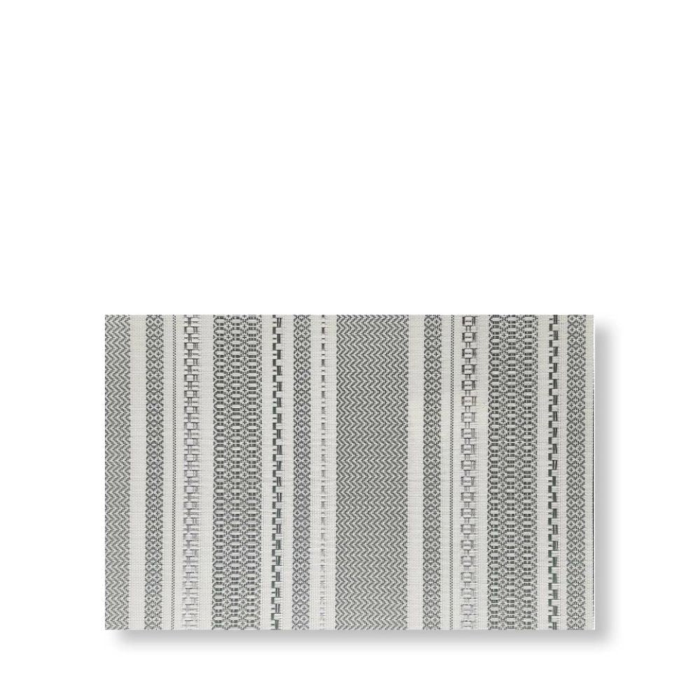 Rapee Fineline Woven Texilene Placemat – Geometric Design – 30cm x 45 cm – Grey - Metro Singapore Departmental Store - Celebrating 69 Years in SG