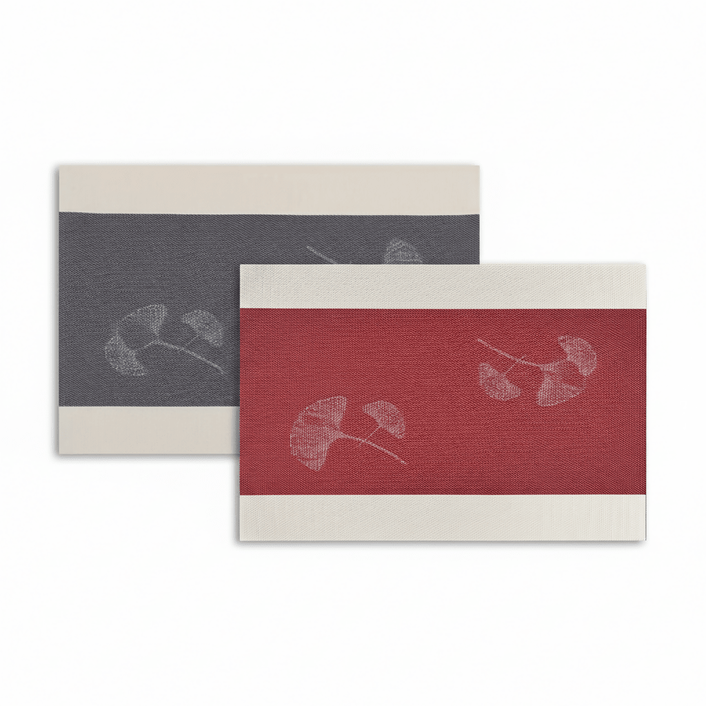 Rapee Fluer Placemat | Gingko Leaf Texilene - 30 x 45 cm, Red - Metro Singapore Departmental Store - Celebrating 69 Years in SG
