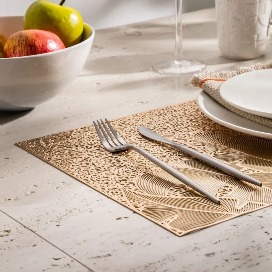 Rapee Frame Placemat Gold - Metro Singapore Departmental Store - Celebrating 69 Years in SG