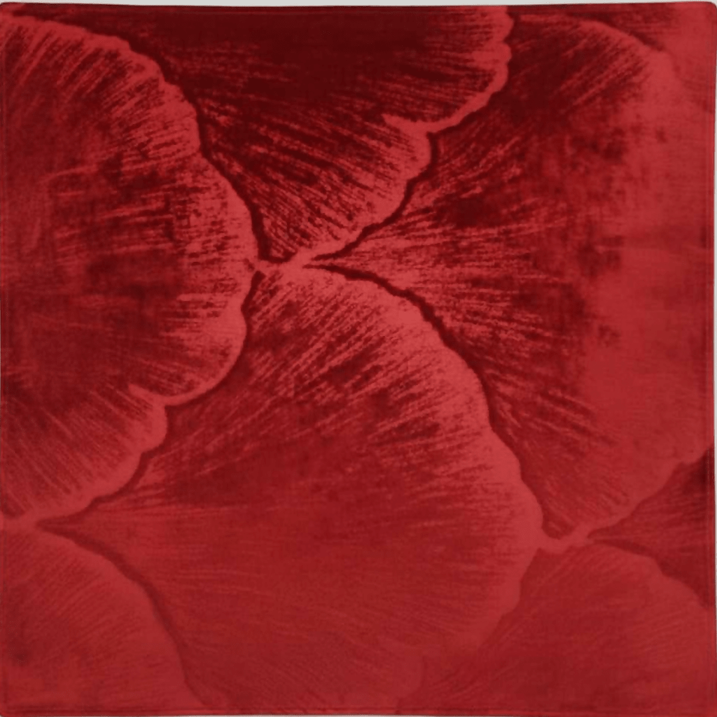 Rapee Ginko Pressed Velvet Cushion Cover – 45 x 45 cm – Red - Metro Singapore Departmental Store - Celebrating 69 Years in SG