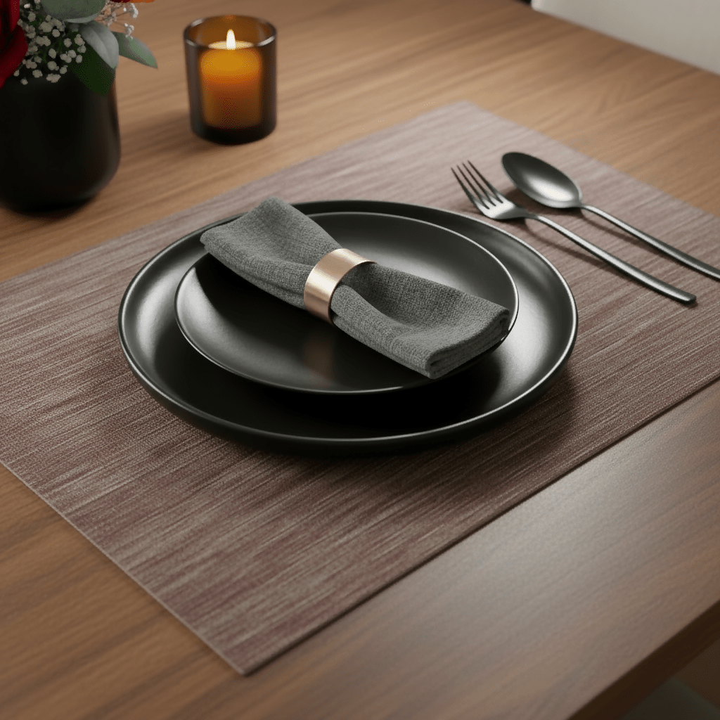 Rapee Glaze Placemat | Shimmer PU - 30 x 45 cm - Metro Singapore Departmental Store - Celebrating 69 Years in SG