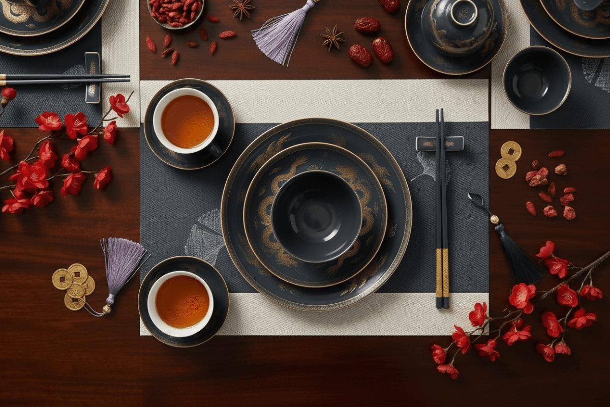 Rapee Greek Placemat | Greek Key Texilene - 30 x 45 cm, Grey - Metro Singapore Departmental Store - Celebrating 69 Years in SG
