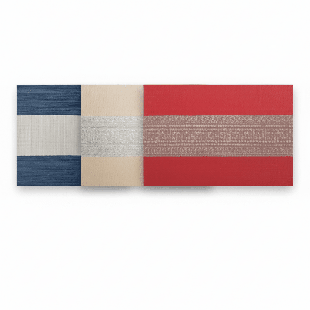 Rapee Greek Placemat | Greek Key Texilene - 30 x 45 cm, Red - Metro Singapore Departmental Store - Celebrating 69 Years in SG