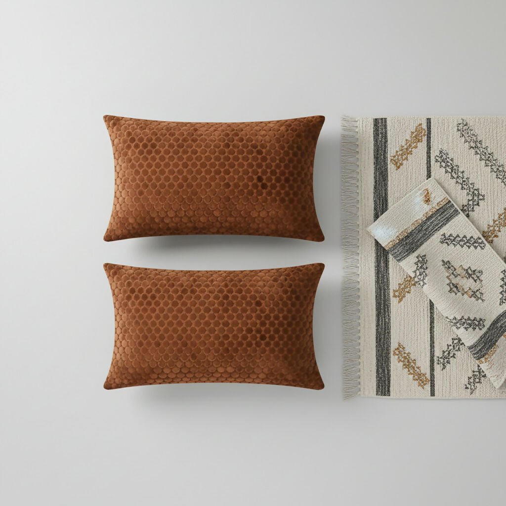 Rapee Jellyb Cushion Cover | Embossed Velvet - 30 x 50 cm - Metro Singapore Departmental Store - Celebrating 69 Years in SG