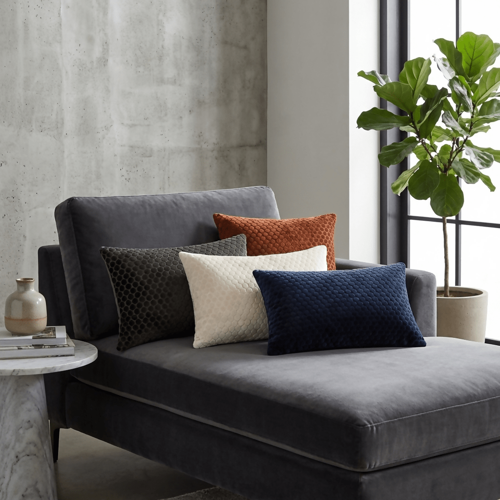Rapee Jellyb Cushion Cover | Embossed Velvet - 30 x 50 cm - Metro Singapore Departmental Store - Celebrating 69 Years in SG