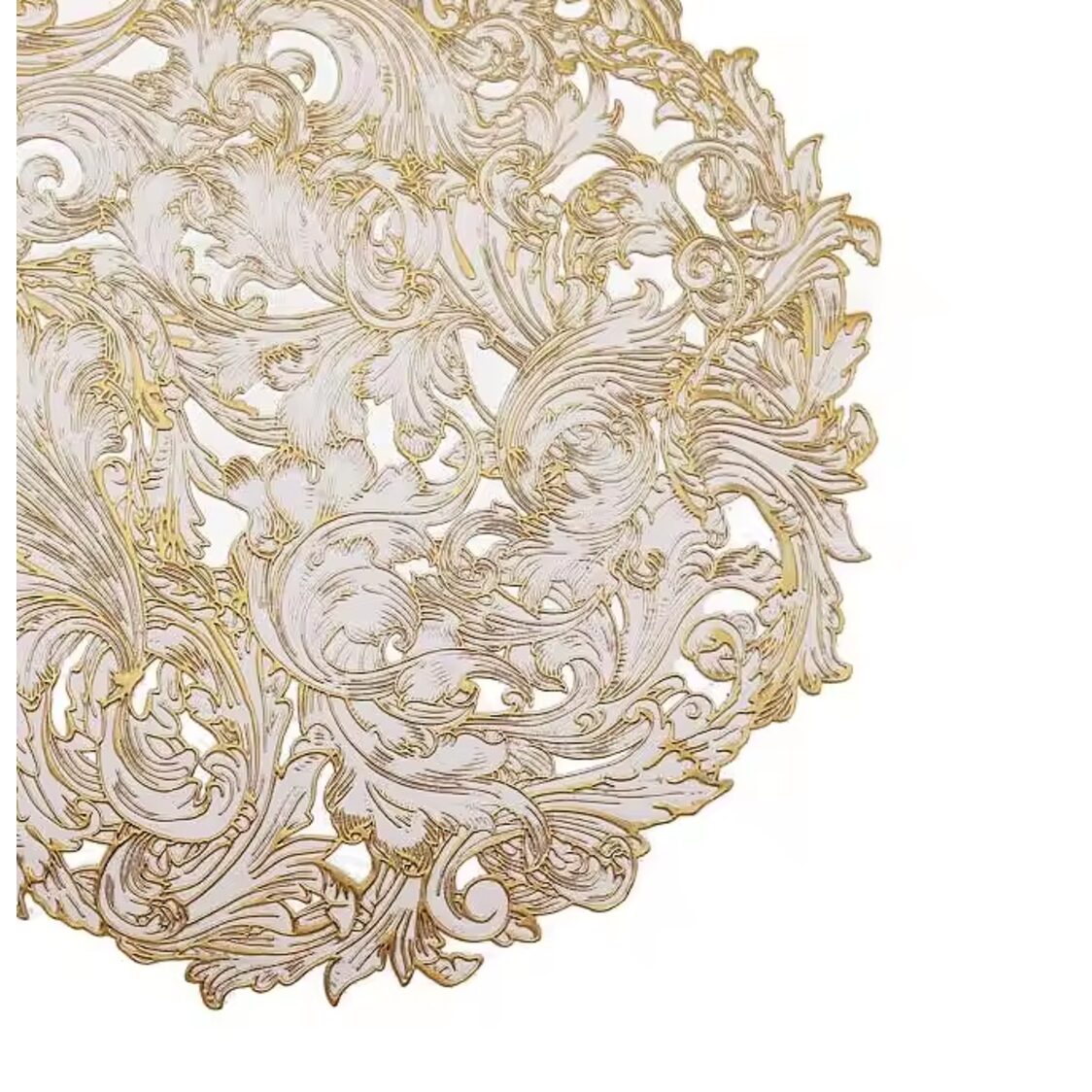 Rapee Leaf Placemat Gold - Metro Singapore Departmental Store - Celebrating 69 Years in SG