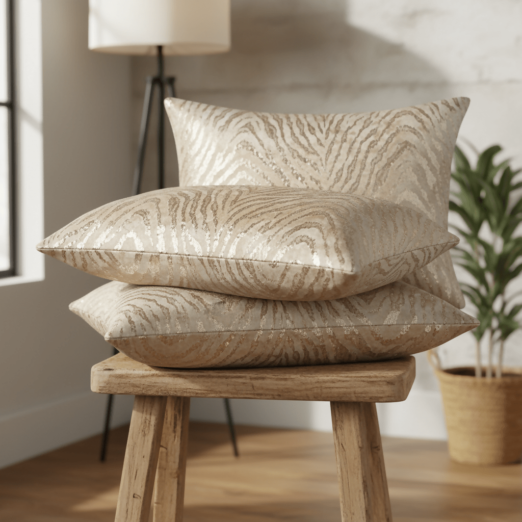 Rapee Lindie Cushion Cover | Double - sided Velvet Foil - 30 x 50 cm - Metro Singapore Departmental Store - Celebrating 69 Years in SG