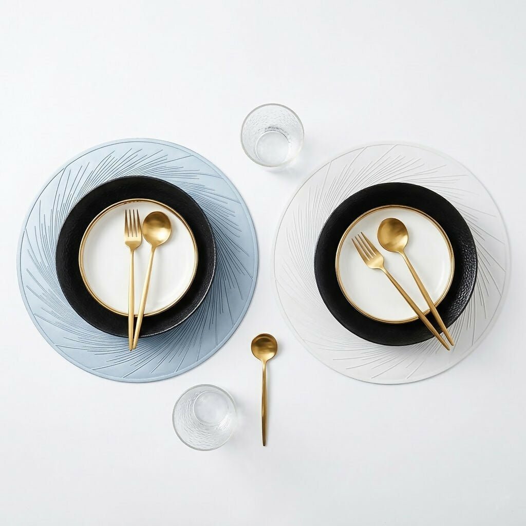 Rapee Marble Placemat | Embossed Swirl - 38 x 38 cm - Metro Singapore Departmental Store - Celebrating 69 Years in SG