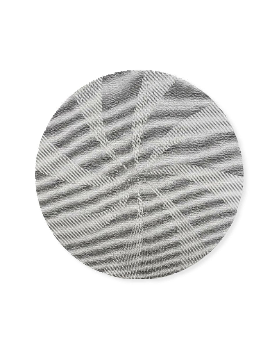 Rapee Marche Woven Texilene Placemat – Swirl Design – 38 cm Round – Grey - Metro Singapore Departmental Store - Celebrating 69 Years in SG
