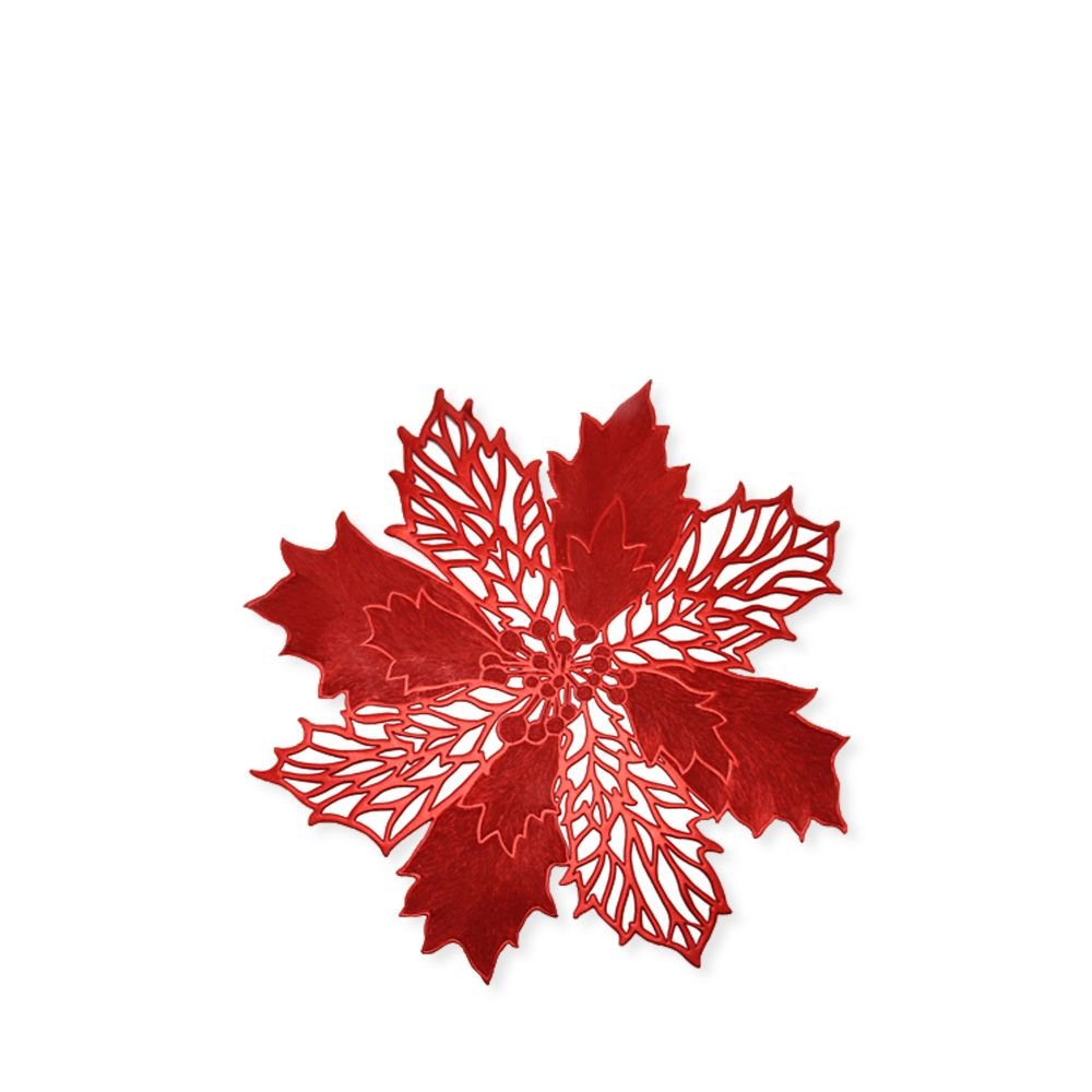 Rapee Mistle Lasercut Vinyl Round Placemat – 38 x 38 cm – Red - Metro Singapore Departmental Store - Celebrating 69 Years in SG