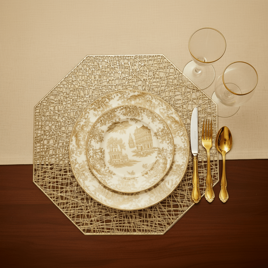 Rapee Mode Placemat | Laser - cut Vinyl - 38 x 38 cm - Metro Singapore Departmental Store - Celebrating 69 Years in SG