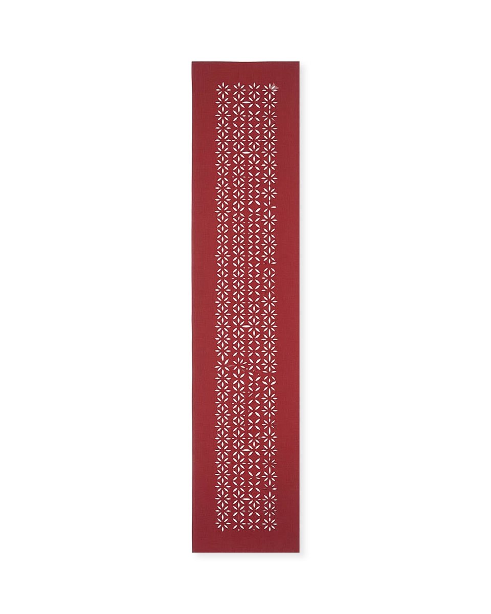 Rapee Morocco Petal Lasercut Placemat – Cationic Fabric – 33 x 45 cm – Red - Metro Singapore Departmental Store - Celebrating 69 Years in SG
