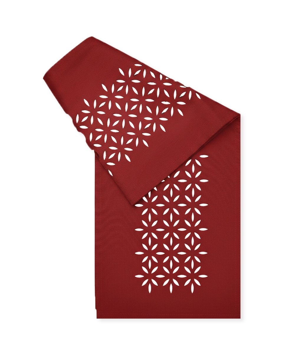Rapee Morocco Petal Lasercut Placemat – Cationic Fabric – 33 x 45 cm – Red - Metro Singapore Departmental Store - Celebrating 69 Years in SG