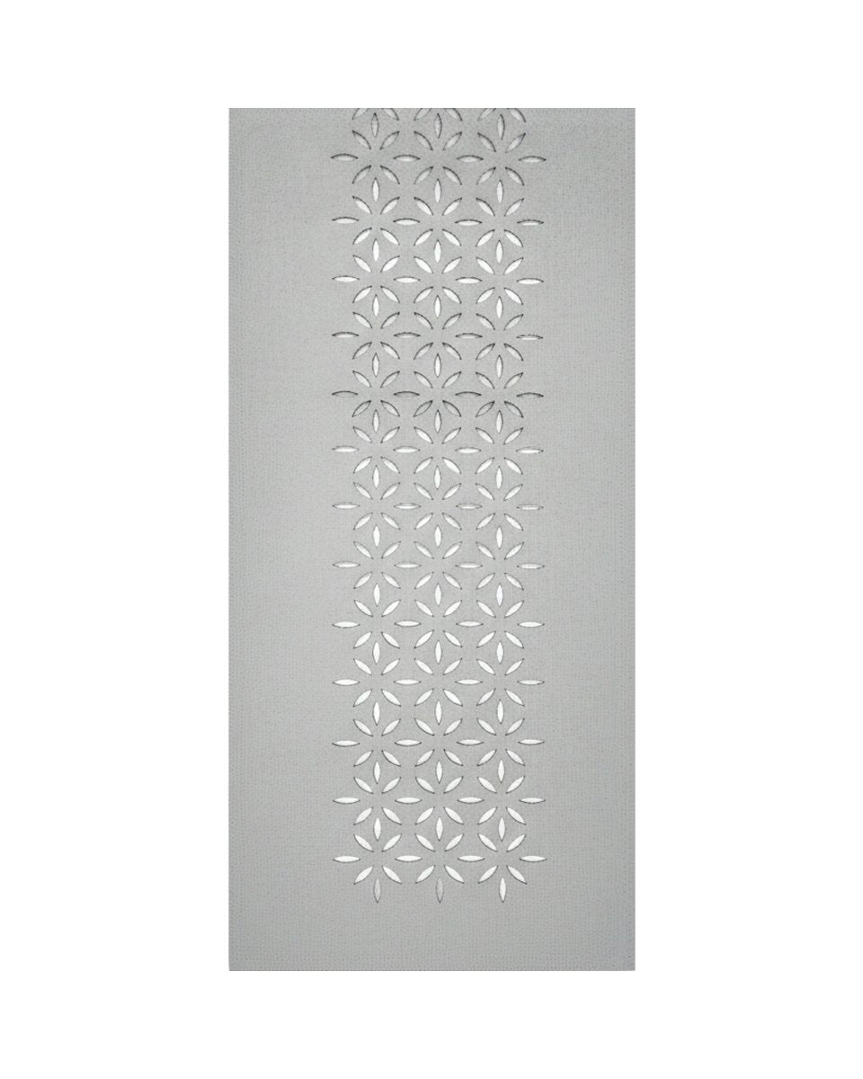 Rapee Morocco Petal Lasercut Table Runner – Cationic Fabric – 33 x 150 cm – Grey - Metro Singapore Departmental Store - Celebrating 69 Years in SG
