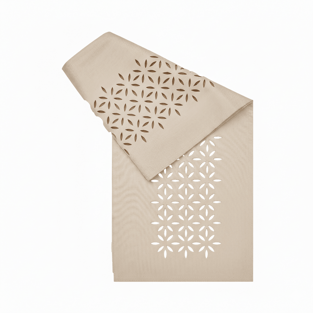 Rapee Morocco Table Runner | Laser - cut Cationic Fabric - 33 x 150 cm - Metro Singapore Departmental Store - Celebrating 69 Years in SG