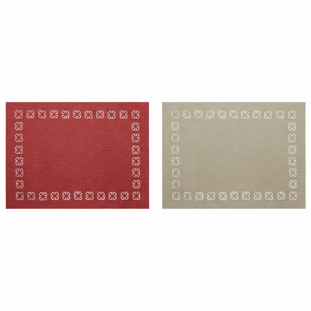 Rapee Mulan Placemat | Laser - cut Cationic Fabric - 33 x 45 cm - Metro Singapore Departmental Store - Celebrating 69 Years in SG