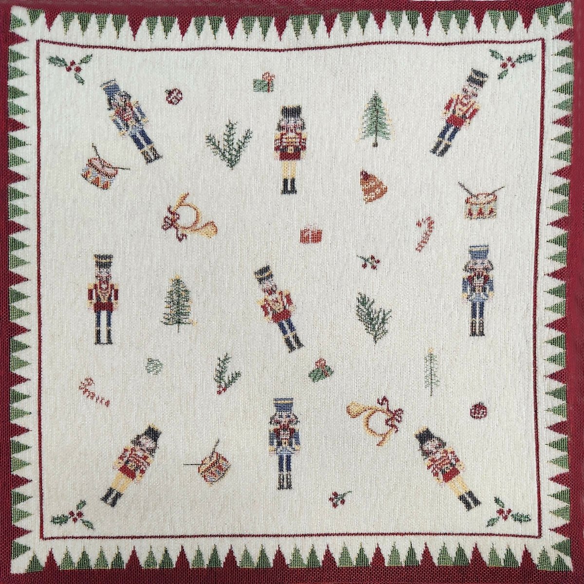 Rapee Nutcracker Woven on Chenille Cushion Cover – 45 x 45 cm – Natural - Metro Singapore Departmental Store - Celebrating 69 Years in SG