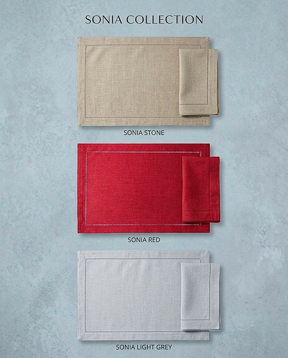 Rapee Sonia Lasercut Placemat – Cationic Fabric – 33 x 45 cm – Red - Metro Singapore Departmental Store - Celebrating 69 Years in SG