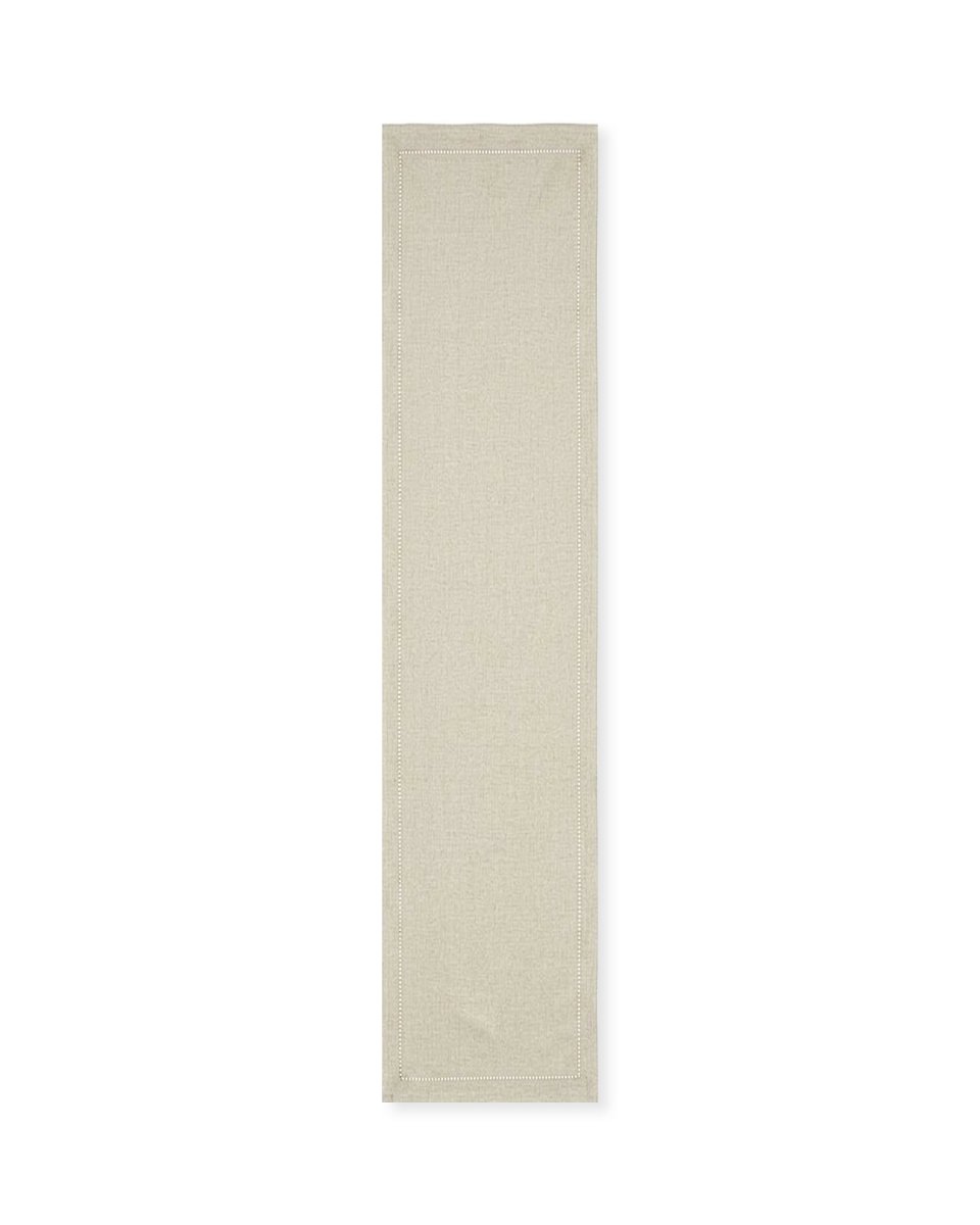 Rapee Sonia Lasercut Table Runner – Cationic Fabric – 33 x 150 cm – Stone - Metro Singapore Departmental Store - Celebrating 69 Years in SG