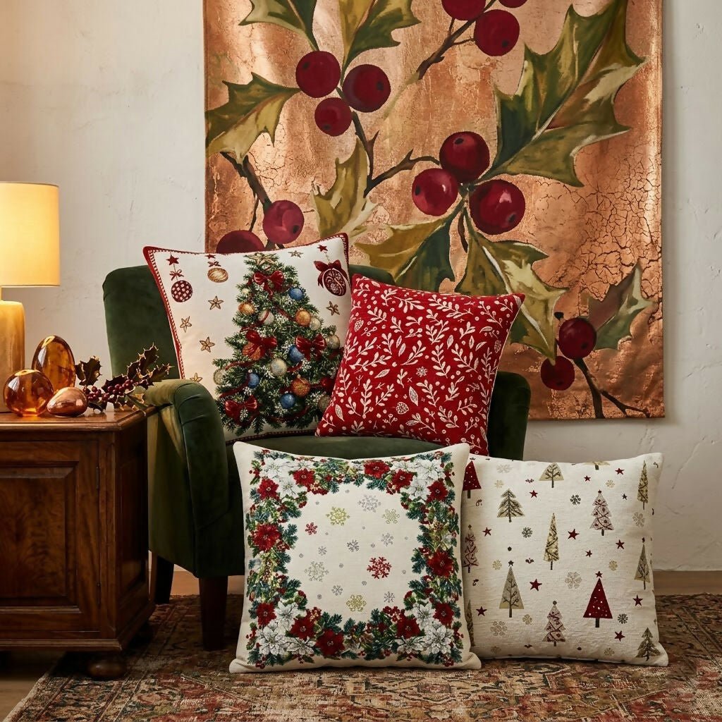 Rapee Tree Rich Woven Chenille Cushion Cover – 45 x 45 cm – Natural - Metro Singapore Departmental Store - Celebrating 69 Years in SG