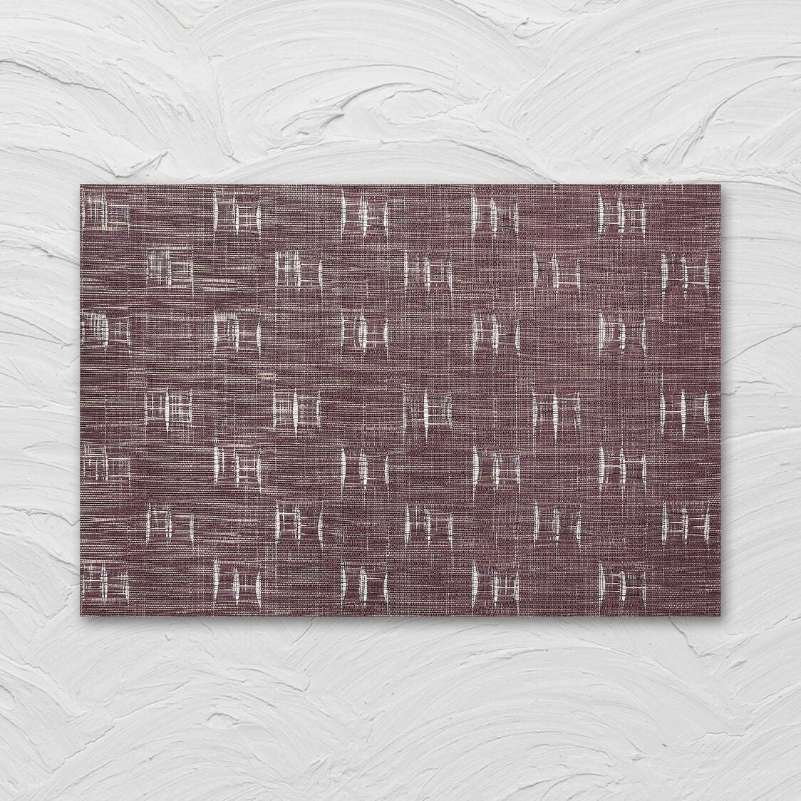 Rapee Viking Placemat | Woven Vinyl Texilene - 33 x 45 cm, Wine - Metro Singapore Departmental Store - Celebrating 69 Years in SG