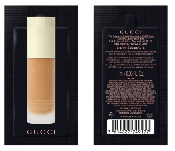 Receive 1 - pc Foundation Sample (Worth $5) with any fragrance purchase from Gucci (Gift with Purchase) - Metro Singapore Departmental Store - Celebrating 69 Years in SG
