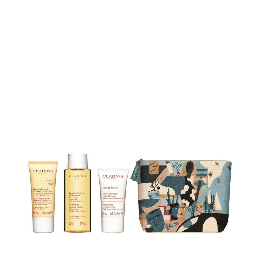 Receive 3 - pc gift + pouch (worth $66) with $250 nett spend on Clarins (Gift with Purchase) - Metro Singapore Departmental Store - Celebrating 69 Years in SG