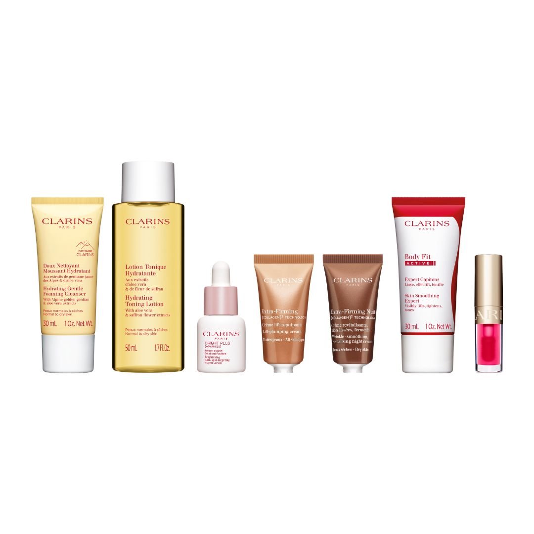 Receive 7-pc gift (worth $129) with $177 nett spend on Clarins (Gift with Purchase) - Metro Singapore Departmental Store - Celebrating 69 Years in SG